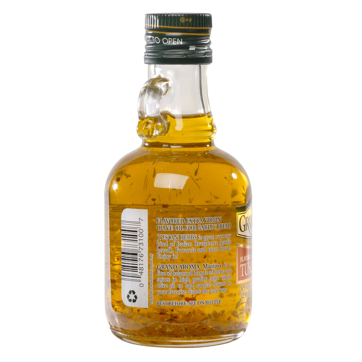 Mantova Grand'Aroma Tuscan Herbs Extra Virgin Olive Oil, 8.5 oz