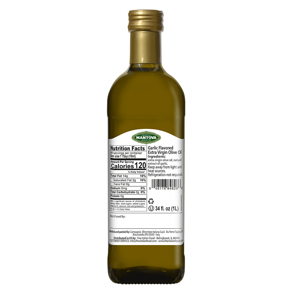 Mantova Garlic Extra Virgin Olive Oil - 34 oz. – Mantova Fine