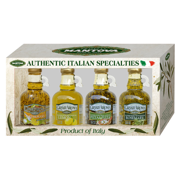 Mantova Grand'Aroma Flavored Extra Virgin Olive Oil Variety Set