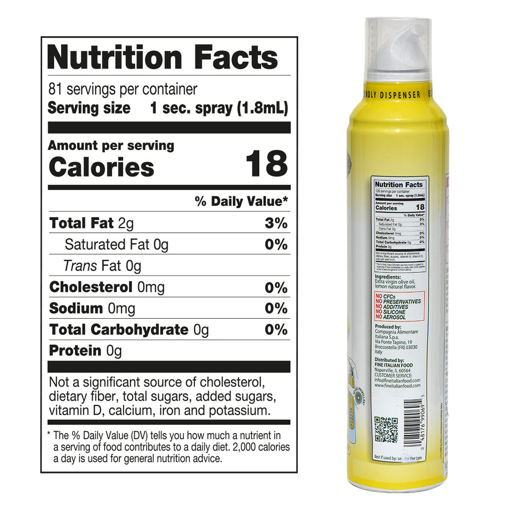 Mantova Lemon Extra Virgin Olive Oil Spray, 8 oz. – Mantova Fine