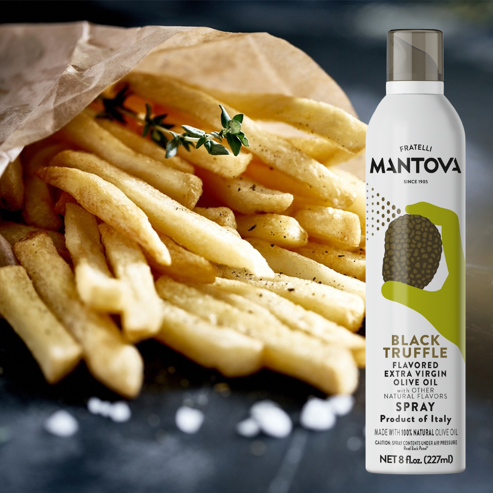 Mantova Black Truffle Extra Virgin Olive Oil Spray, 8 fl. oz