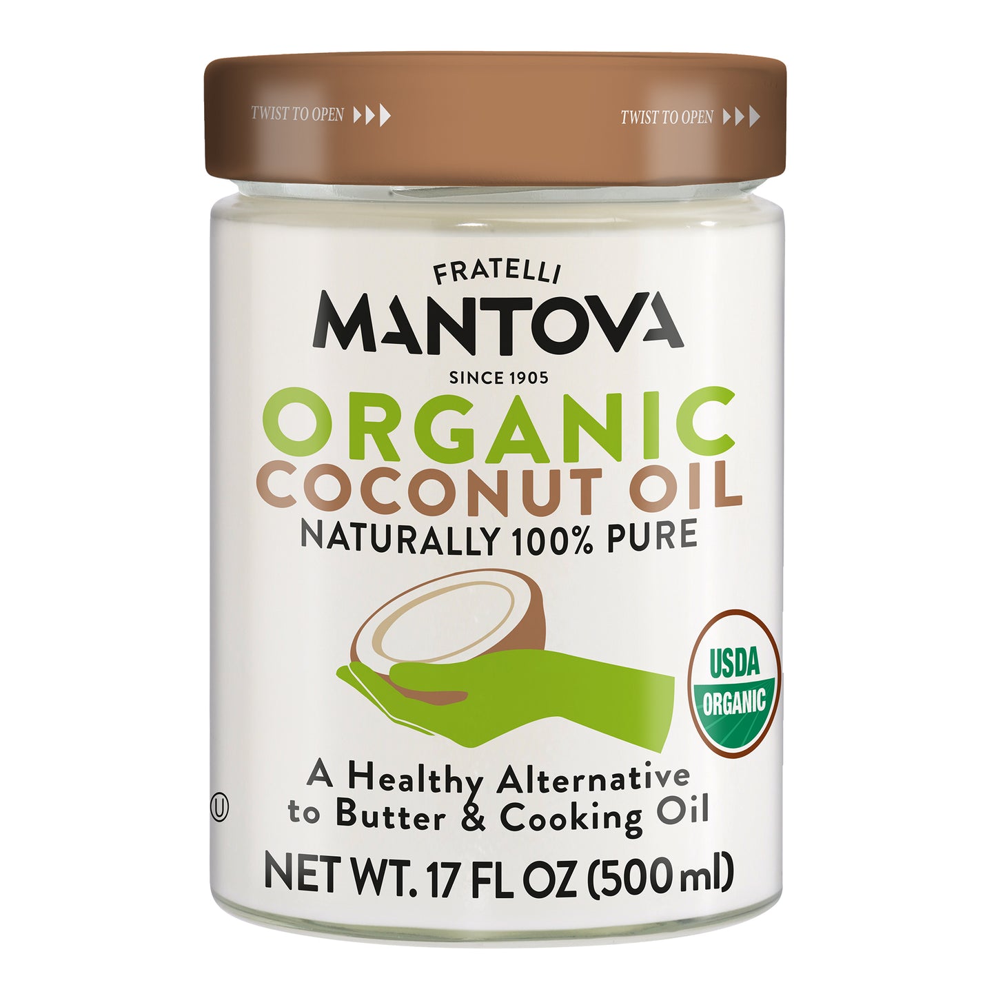 
                  
                    Mantova Organic Coconut Oil, 18 oz.
                  
                