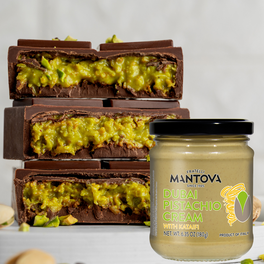 Mantova Dubai Pistachio Cream w/Kataifi – Mantova Fine Italian Food