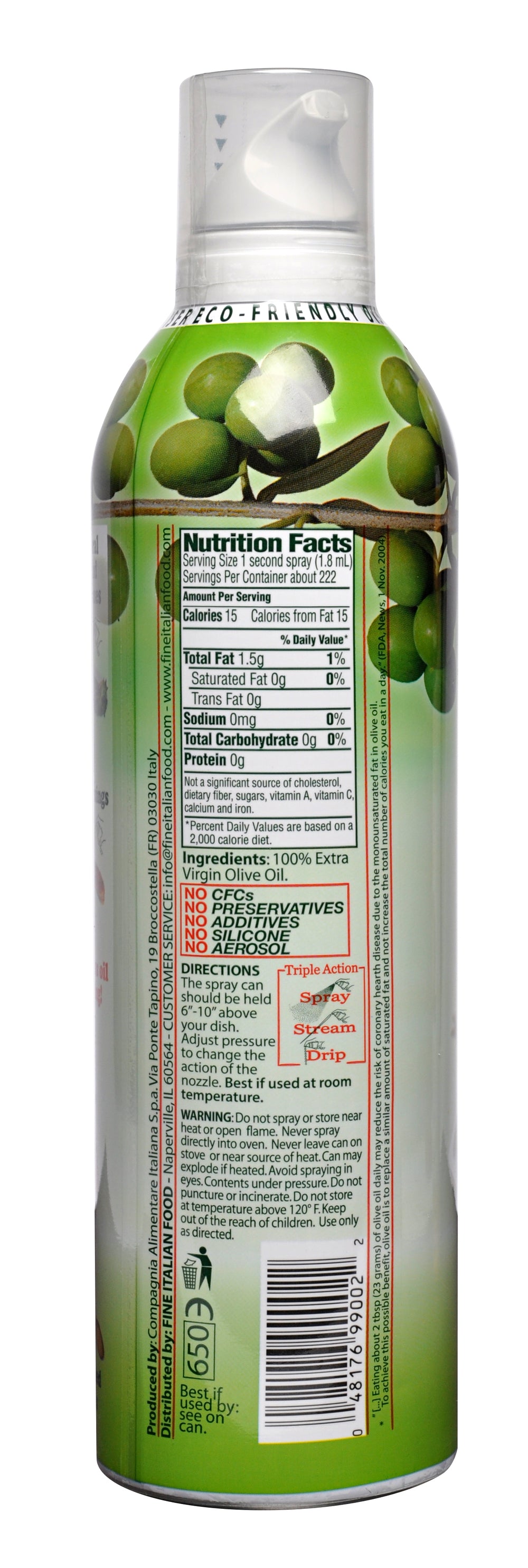 Mantova Spray Extra Virgin Olive Oil, 13.5oz – Mantova Fine