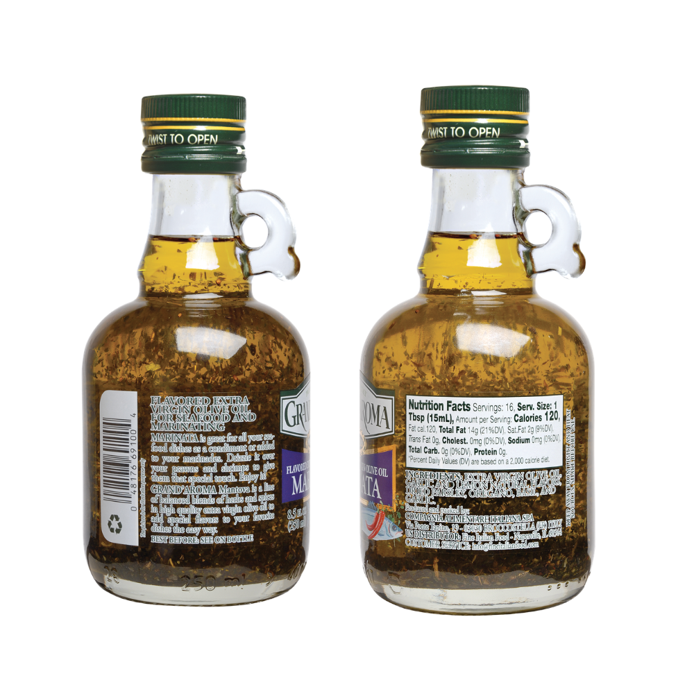 Mantova Grand'Aroma Marinata Extra Virgin Oil, 8.5 oz. – Mantova