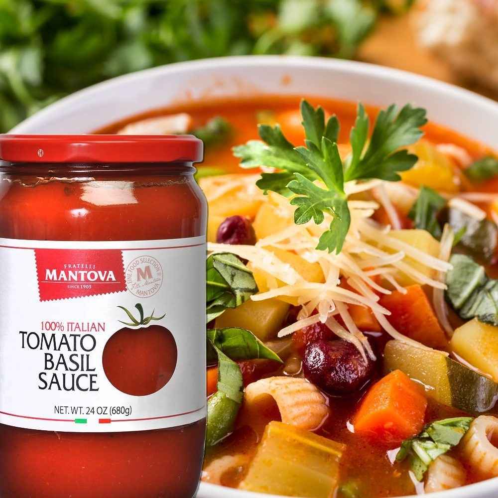 
                  
                    Mantova Tomato Basil Sauce, 24 oz.
                  
                