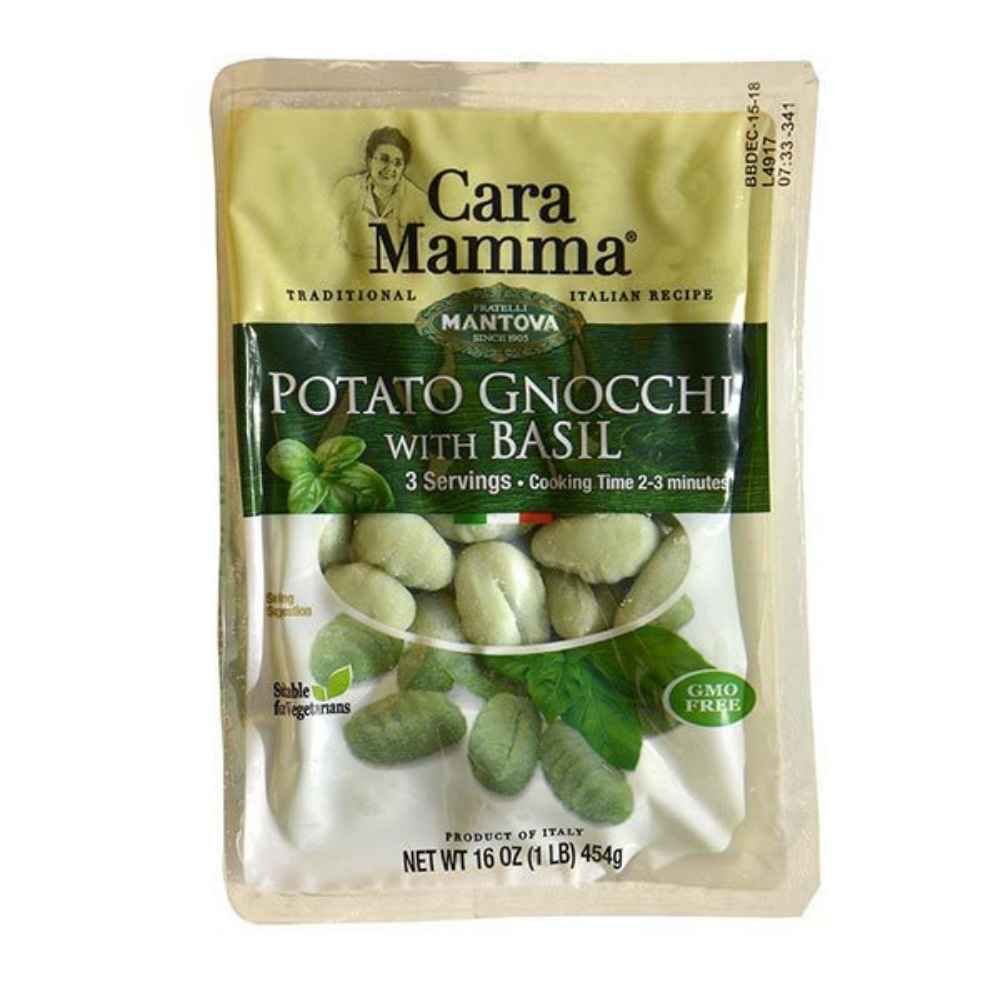 Mantova Cara Mamma Potato Gnocchi with Basil, 16 oz. – Mantova