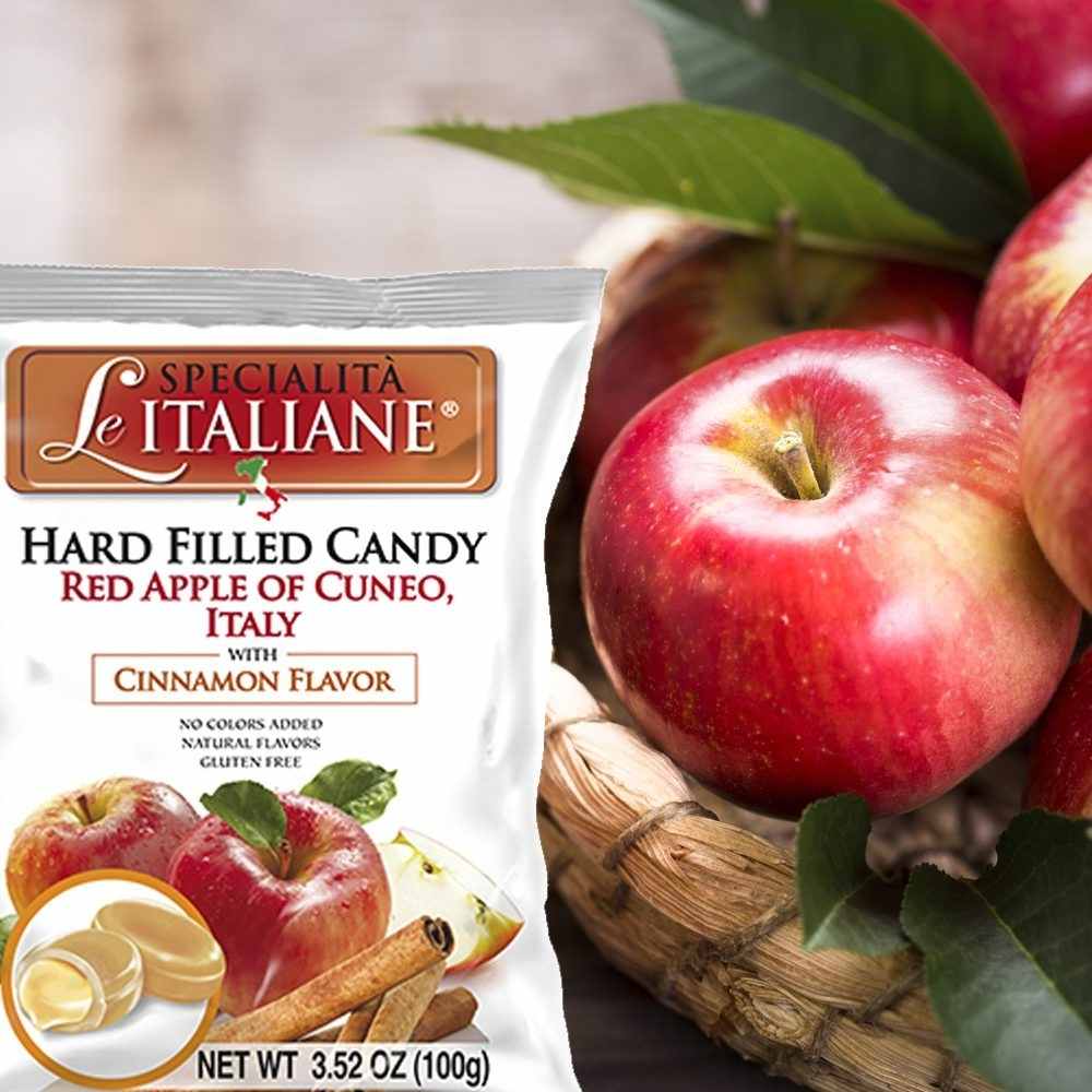 Le Specialità Italiane Hard Candy with Red Apple of Cuneo PGI and
