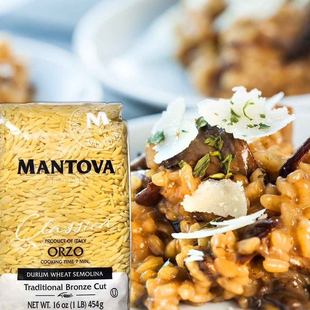 
                  
                    Mantova Bronze Cut Orzo Pasta, 1 lb.
                  
                