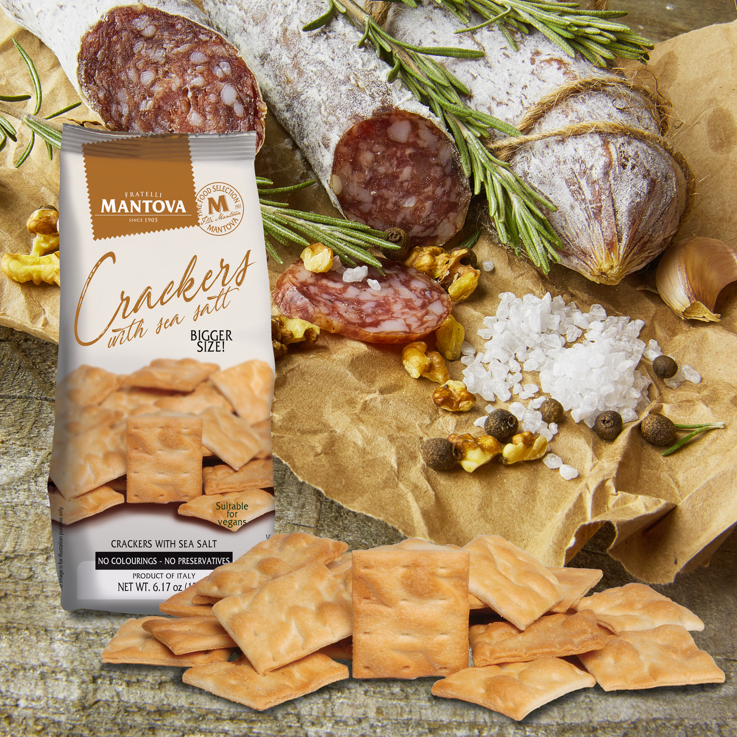 
                  
                    Mantova Crackers with Sea Salt, 6.17 oz.
                  
                